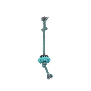 MISOKO&CO Игрушка для собак, веревка с кольцами, голубая, 30.5 см