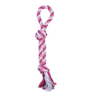MISOKO&CO Игрушка для собак, веревочная петля, розовая, 40 см