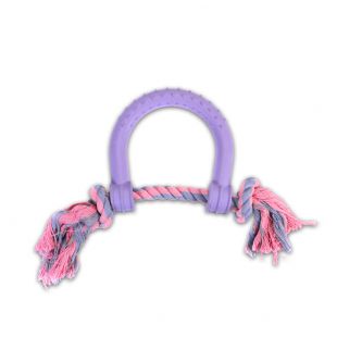 MISOKO&CO Mänguasi koertele, hobuseraud, lilla, 30x15 cm