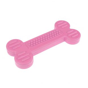 MISOKO&CO Игрушка для собак, резиновая кость, розовая, 14.5 см