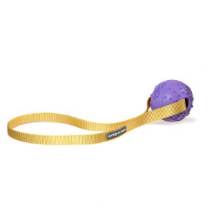 MISOKO&CO Игрушка для собак мяч с поясом, фиолетовый, 30x5 см