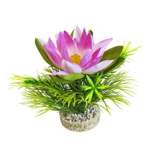 SYDEKO Пластиковое растение для аквариума Lotus Flower 18 см
