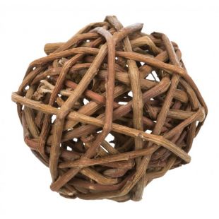 TRIXIE Игрушка для грызунов мячик, плетеный, 6 cм