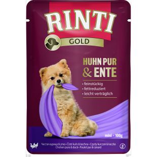 FINNERN MIAMOR Rinti gold консервированный корм для взрослых собак, с курятиной и утятиной 100г