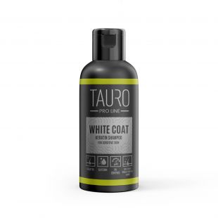 TAURO PRO LINE White Coat, кератиновый шампунь для белошерстных собак и кошек 50 мл