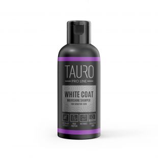 TAURO PRO LINE White Coat, питательный шампунь для белошерстных собак и кошек 50 мл