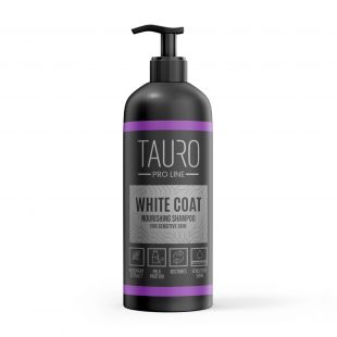TAURO PRO LINE White Coat, питательный шампунь для белошерстных собак и кошек 1 л