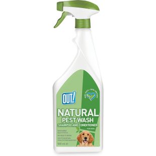 OUT! Natural Pest Wash Spray спрей-кондиционер для собак антипаразитарный, несмываемый, 500 мл