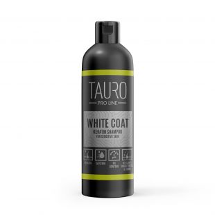 TAURO PRO LINE White coat, keratiiniga šampoon valgekarvalisele koerale ja kassile 250 ml
