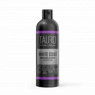 TAURO PRO LINE White Coat, питательный шампунь для белошерстных собак и кошек 250 мл