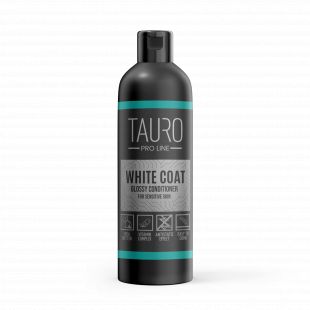 TAURO PRO LINE White Coat разглаживающий кондиционер для шерсти собак и кошек белого окраса 250 мл