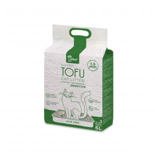 VELVET PAW TOFU allapanu tundlikule kassile aaloeekstraktiga, 1,5 mm graanulid, 2,6 kg / 6 l x 6