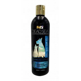 PETEX DEAD SEA GRAPE SEED & EUCALYPTUS Odor Neutralizing ebameeldivat lõhna eemaldav šampoon koertele ja kassidele 400 ml