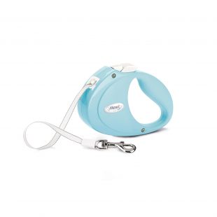 FLEXI Puppy koera rihm max 12 kg, 2m, triibuline, helesinine