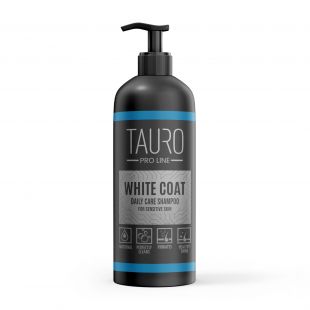 TAURO PRO LINE White Coat, ежедневный шампунь для белошерстных собак и кошек 1 л