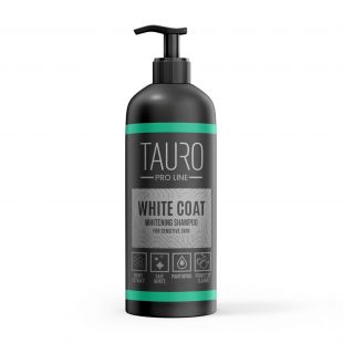TAURO PRO LINE White Coat, осветляющий шампунь для белошерстных собак и кошек 1 л