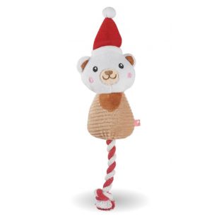 HIPPIE PET Рождественская игрушка для собаки плюшевая, светло-коричневая, 30x11x3 см