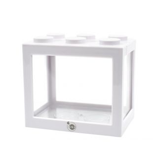 KIKA аквариум в форме колодки 16x10.5x14 см, белый