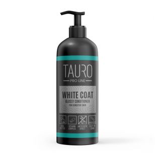 TAURO PRO LINE White Coat разглаживающий кондиционер для шерсти собак и кошек белого окраса 1 л