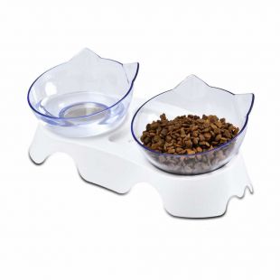 HANU Kassi kauss plastikust, valge, 400ml + 400 ml