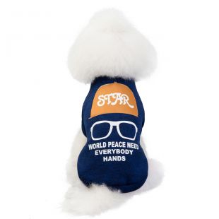 PAW COUTURE свитер для домашних животных с рисунками синий, S