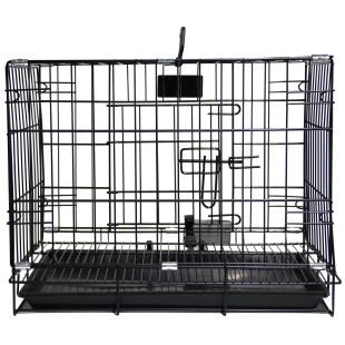 HIPPIE PET Metallpuur lemmikloomade transportimiseks 91 x 56 x 67 cm, must