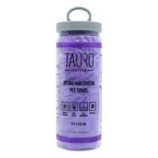 TAURO PRO LINE Kuivatav ja jahutav lemmikloomarätik, 64x43 cm lilla