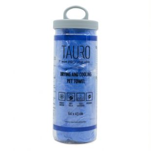 TAURO PRO LINE Высоковпитывающее и охлаждающее полотенце для домашних животных 64x43 см, синий