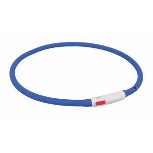 TRIXIE Аккумуляторный светодиодный ошейник-кольцо для собак XS-XL, синий, 70 см