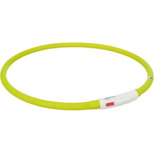 TRIXIE Аккумуляторный светодиодный ошейник-кольцо для собак XS-XL, зеленый, 70 см