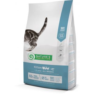 NATURE'S PROTECTION Kuivtoit kassipoegadele Kitten Up to 1 year Poultry with krill 7 kg x 3