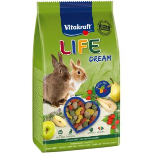 VITAKRAFT LIFE DREAM полнорационный корм для карликовых кроликов 600 г