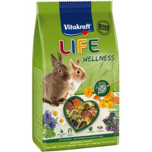 VITAKRAFT LIFE WELLNESS полнорационный корм для карликовых кроликов 600 г