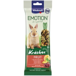 VITAKRAFT EMOTION KRACKER пищевая добавка для карликовых кроликов с фруктами, 2 шт.
