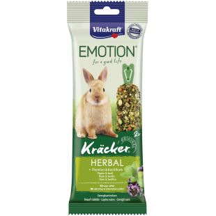 VITAKRAFT EMOTION KRACKER пищевая добавка для карликовых кроликов с травами, 2 шт.
