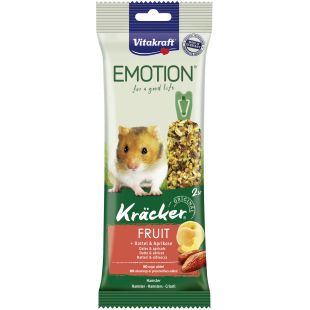 VITAKRAFT EMOTION KRACKER пищевая добавка для хомяков с фруктами, 2 шт.