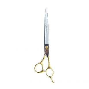 TAURO PRO LINE ножницы для груминга, эксклюзивная серия от Яниты Плунге линейка от Яниты Плунге, 19 cм  (7,5"), прямые, 440c нержавеющая сталь, с золотистыми ручками