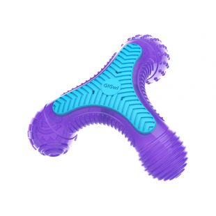 GIGWI Игрушка-кость для собак с 3-мя звуковыми сигналами, фиолетового цвета
