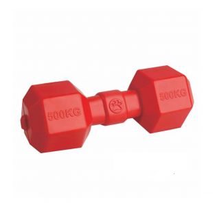 MR. STRONG Плавающая игрушка для собак резиновая, красная, 9x19,5 см