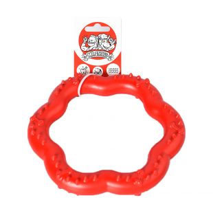 MR. STRONG Плавающая игрушка для собак резиновая, красная, Ø 18,3 cм