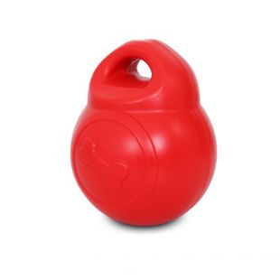 MR. STRONG Плавающая игрушка для собак резиновая, красная, 14x11,3 cм