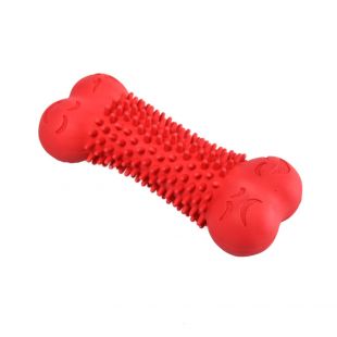 MR. STRONG Стоматологическая игрушка для собак резиновая, красная, 15x6,2x3,6 см