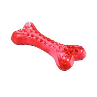 MR. STRONG Стоматологическая игрушка для собак резиновая, красная, 16x7 см