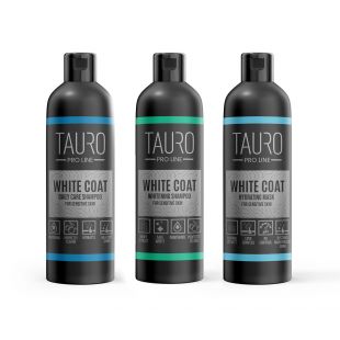 TAURO PRO LINE White Coat Набор для ухода за домашними животными 3x250 мл