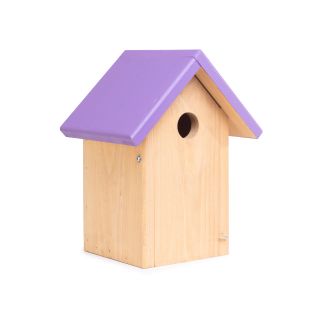EMIDEIRA Кормушка ARON с крышей фиолетовой цвета 19,5x16,5x25,5 см