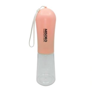 MISOKO Бутылка для воды для собак кремового цвета, 400 мл