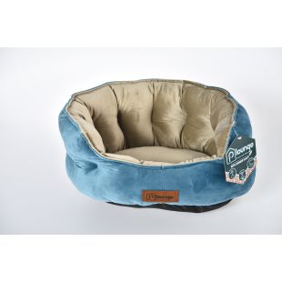 P.LOUNGE Лежак для домашних животных, с ароматом лаванды L:90x65x26 cм, синий и cветло-коричневый