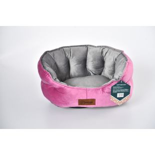 P.LOUNGE Лежак для домашних животных, с ароматом лаванды L:90x65x26 cм, розовый и серый