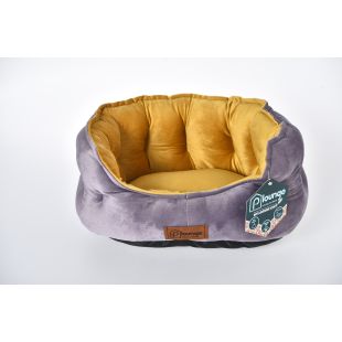 P.LOUNGE Лежак для домашних животных, с ароматом лаванды S:55x40x23 cм, фиолетовый и желтый