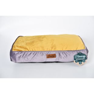 P.LOUNGE Лежак для домашних животных, с ароматом лаванды L:90x60x11 cм, фиолетовый и желтый